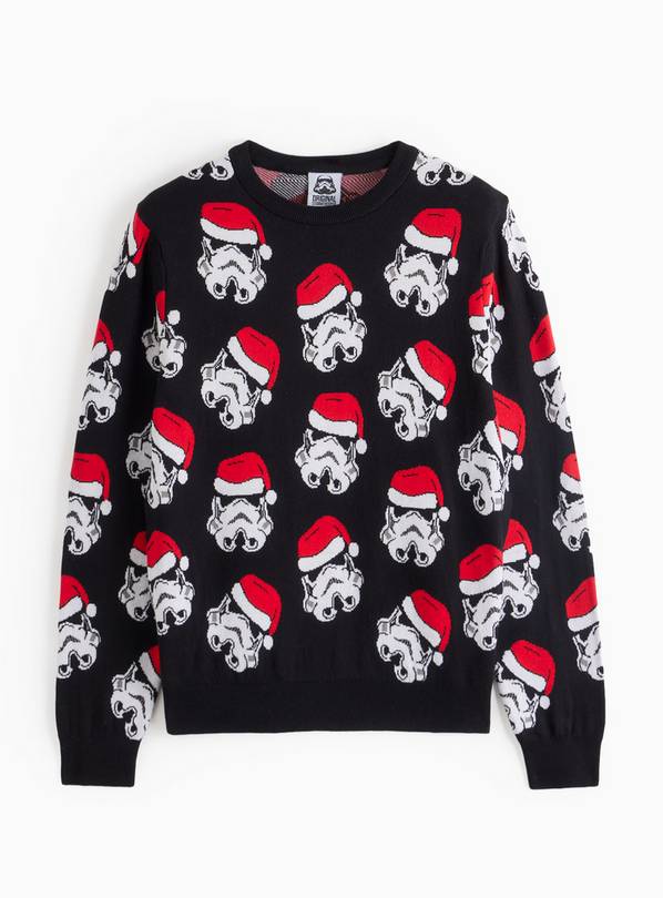 Storm Trooper Printed Christmas Jumper XXL